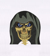 Reaper Skull Embroidery Design