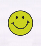 Classic Smiley Face Embroidery Design
