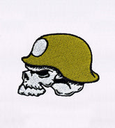 Military Skull with Helmet Embroidery Design