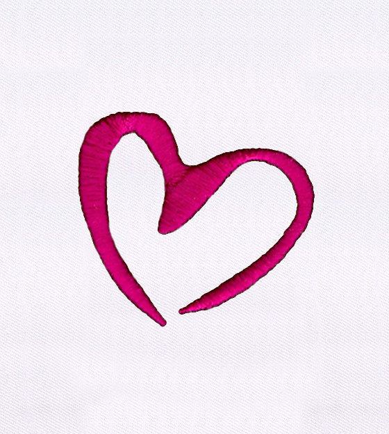 Minimal Heart Outline Embroidery Design