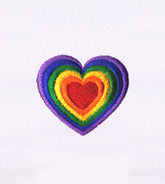 Rainbow Heart Embroidery Design