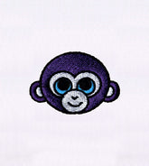 Cute Monkey Face Embroidery Design