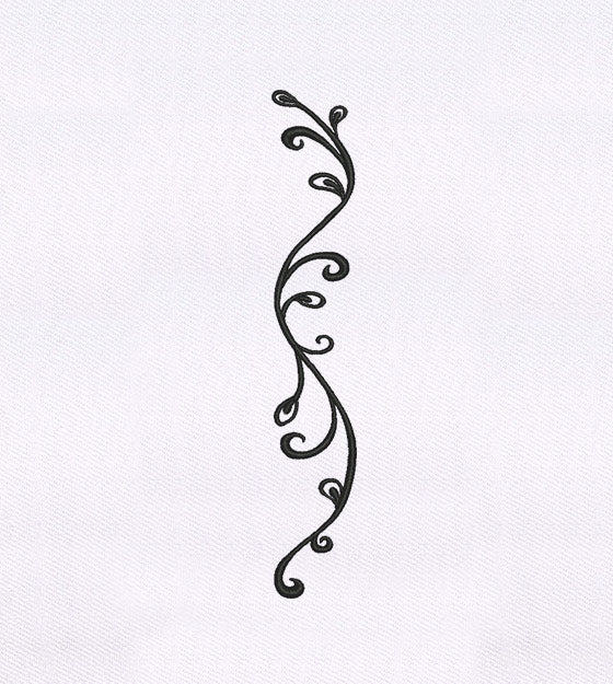 Elegant Swirl Border Embroidery Design