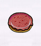 Pink Frosted Cookie Embroidery Design