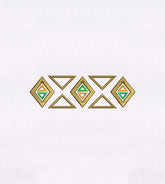 Geometric Tribal Border Embroidery Design