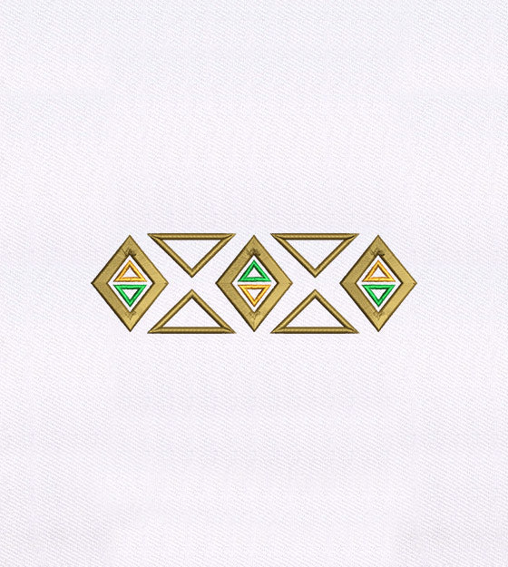 Geometric Tribal Border Embroidery Design