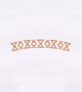 Curved Geometric Border Embroidery Design