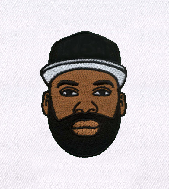 Bearded Man Face Embroidery Design