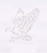 Elegant Eagle Outline Embroidery Design