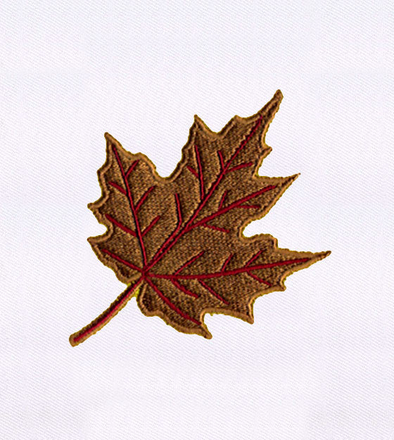 Autumn Maple Leaf Embroidery Design