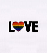 Love Pride Heart Embroidery Design