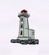 Classic Lighthouse Embroidery Design