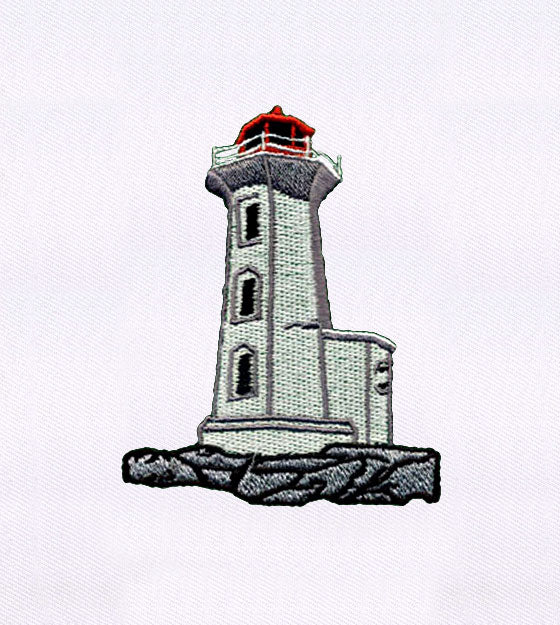 Classic Lighthouse Embroidery Design