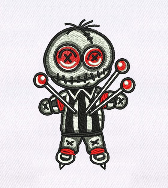 Voodoo Doll Mascot Embroidery Design