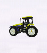 Modern Farm Tractor Embroidery Design