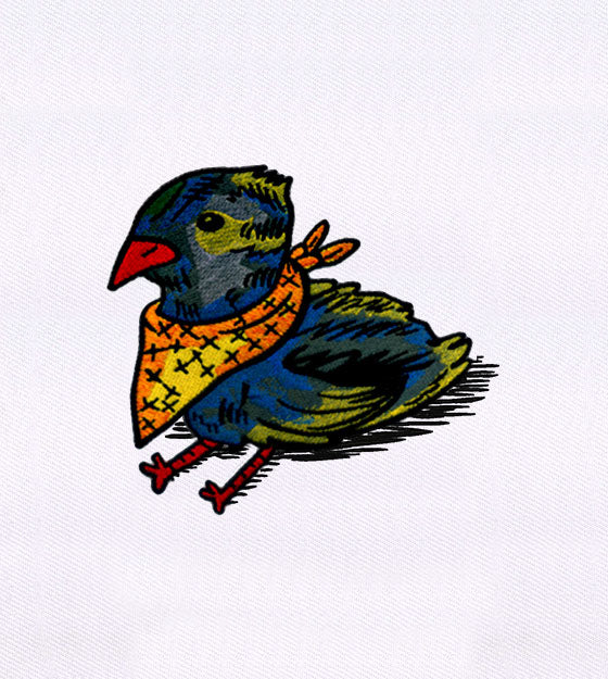 Bandana Bird Embroidery Design