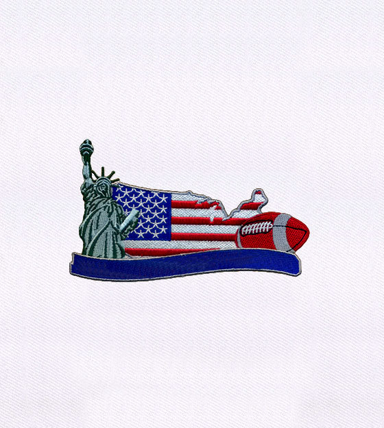 USA Football & Liberty Embroidery Design