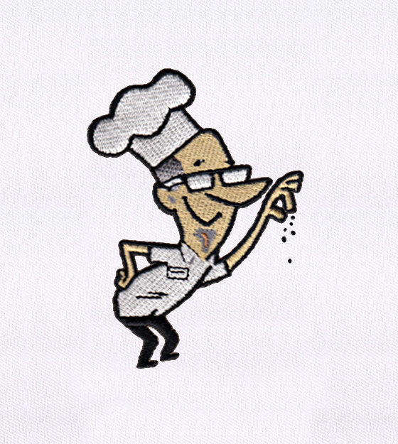 Funny Cartoon Chef Embroidery Design
