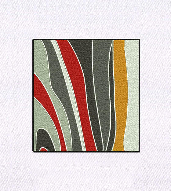 Modern Abstract Quilting Embroidery Design