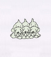 Triplet Shaggy Dogs Embroidery Design