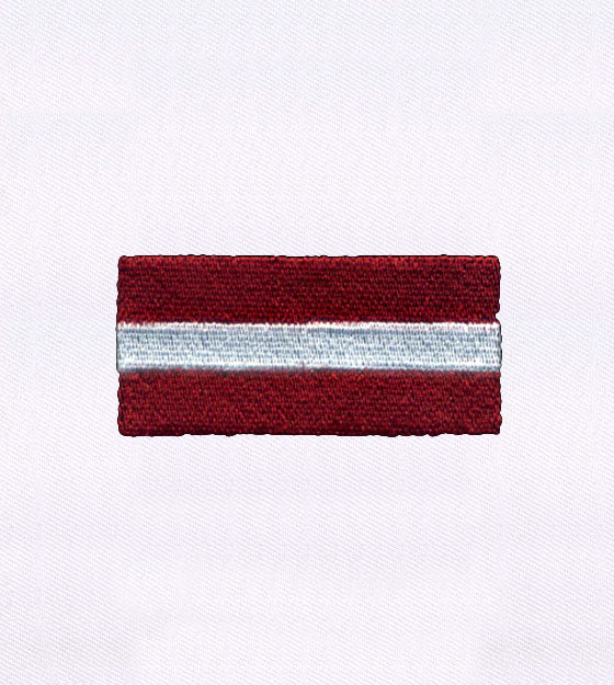 Latvia Flag Embroidery Design