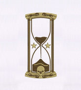 Elegant Hourglass Machine Embroidery Design