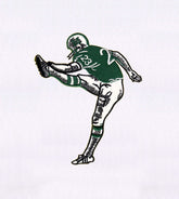 Football Player Embroidery Design