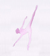 Dancing Ballerina Silhouette Embroidery Design