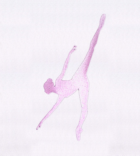 Dancing Ballerina Silhouette Embroidery Design