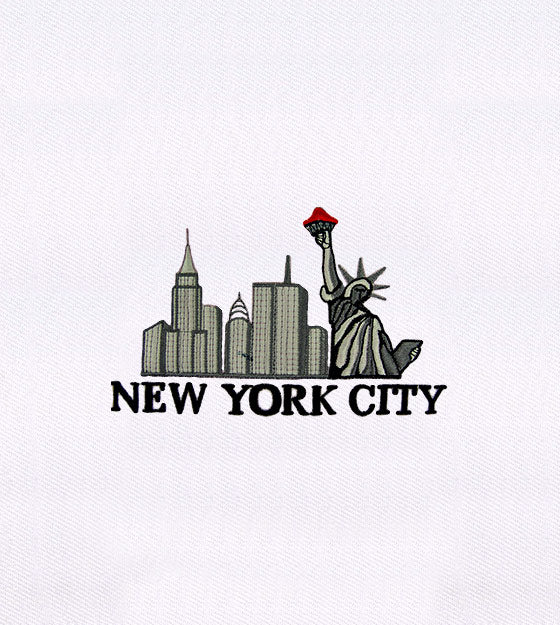 New York City Skyline Embroidery Design