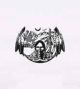 Native Tribal Culture Scenery Embroidery Design