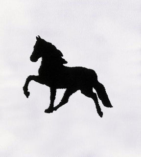 Walking Horse Silhouette Embroidery Design