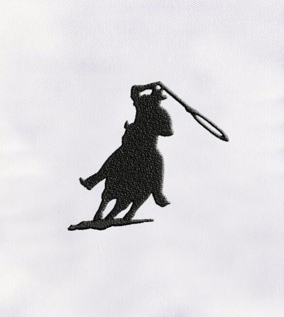Horseman Roping Silhouette Embroidery Design
