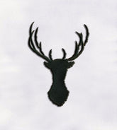 Deer Head Silhouette Embroidery Design – Rustic