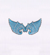 Beautiful Wing Decal Embroidery Design