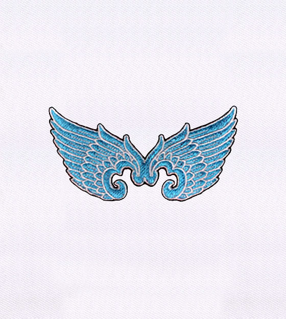 Beautiful Wing Decal Embroidery Design