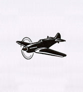 High-Flying Airplane Embroidery Design