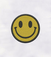 Smiley Face Emoji Embroidery Design