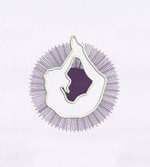 Bow Posing Yoga Woman Embroidery Design