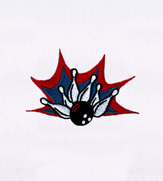 Total Strike Bowling Pins Embroidery Design