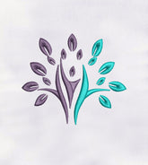 Elegant Tulip Plant Flower Embroidery Design