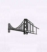 Suspended Bridge Embroidery Design