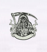 Grim Reaper Embroidery Design