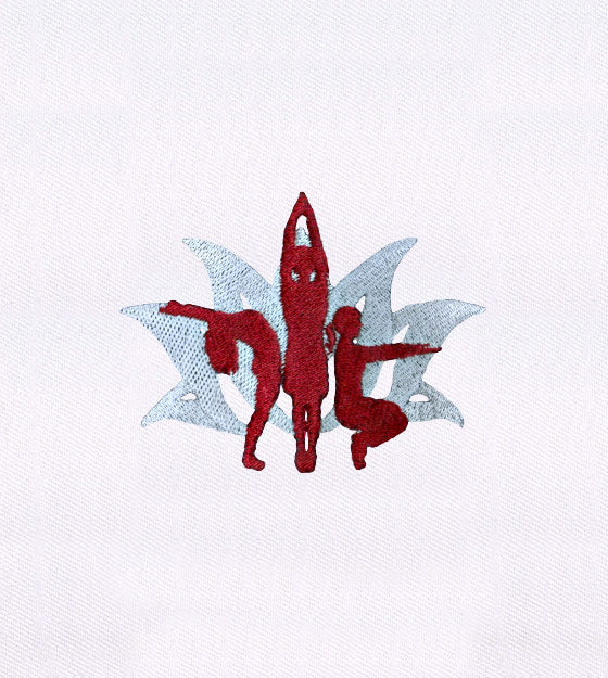 Yoga Posing and Stretching Girls Embroidery Design