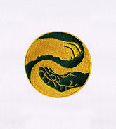 Harmonious Man and Animal Embroidery Design