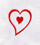 Compact Heart Inside Gigantic Heart Embroidery Design