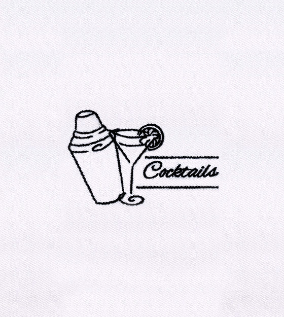 Martini and Cocktail Shaker Embroidery Design