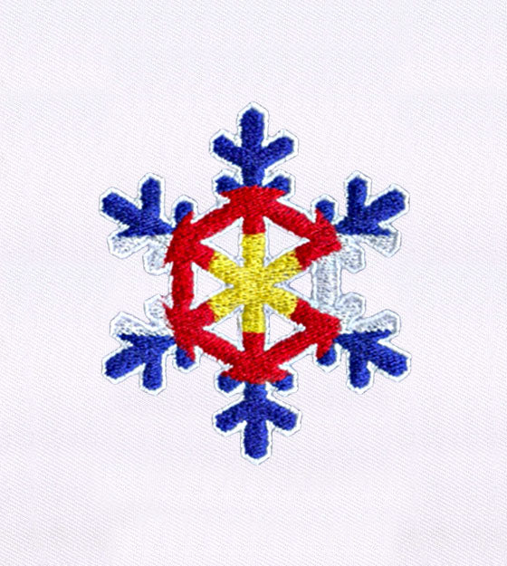 Colorful and Chilly Snowflake Embroidery Design