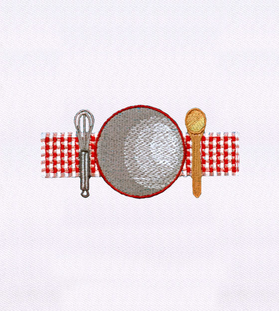 Homely Baking Utensils Embroidery Design