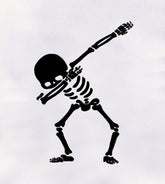 Dabbing Skeleton Embroidery Design